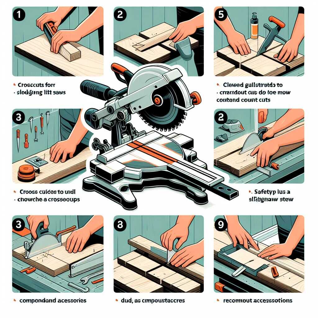 Precision sliding miter saw setup.
