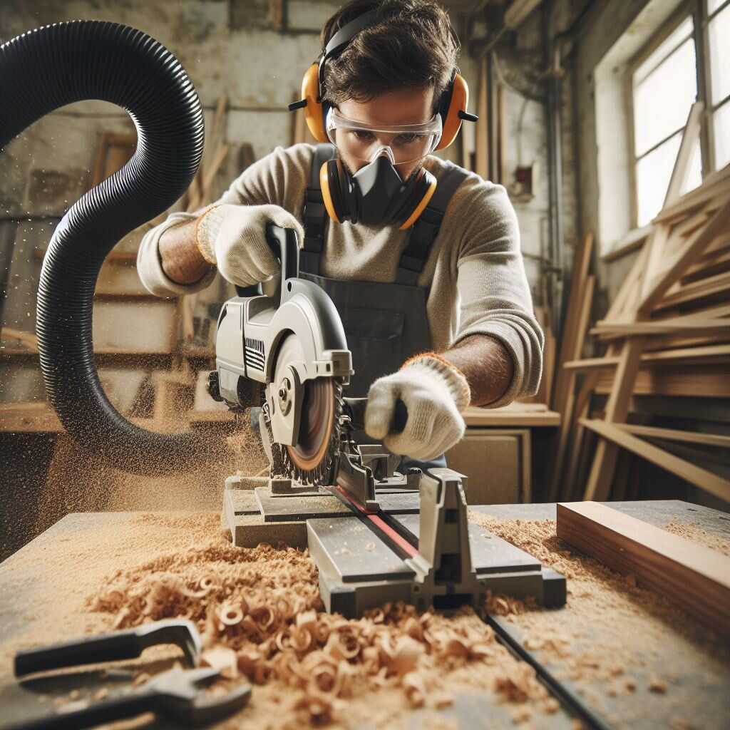A visual representation of sliding miter saw efficiency.